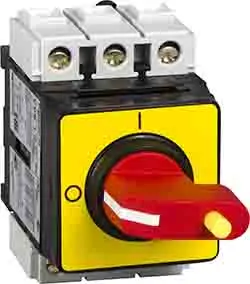 Produktfoto 1 von Schneider Electric TeSyS Vario Trennschalter 3-polig DIN-Hutschiene 41.5A Rot IP65 3-phasig
