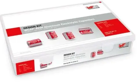 Wurth Elektronik Aluminium Aluminiumfolie, Einrastmontage Kondensator-Kit, 15-teilig