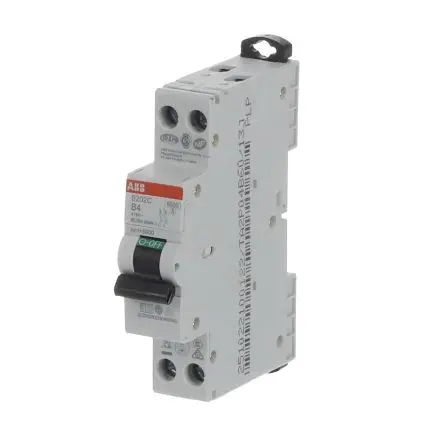 Produktfoto 1 von ABB S200C Miniaturüberlastschalter Typ B, Pol 2-polig 4A 415V ac, Abschaltvermögen 6 kA S200C
