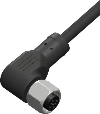 Produktfoto 1 von RS PRO CBF12, 4-polig Sensor-Betätigungselementkabel, Rechtwinklig Buchse / Freies Ende Nicht abgeschlossen, Länge 10 m