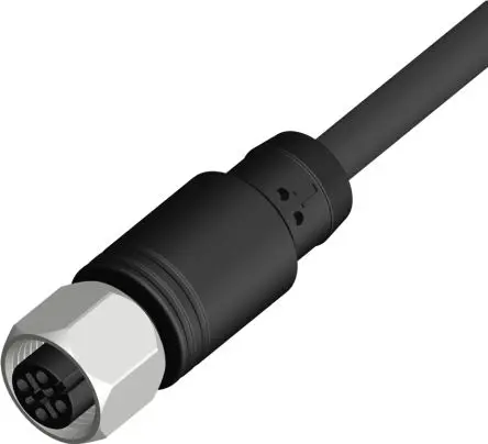 Produktfoto 1 von RS PRO CBF12, 4-polig Sensor-Betätigungselementkabel, Gerade Buchse / Freies Ende Nicht abgeschlossen, Länge 10 m