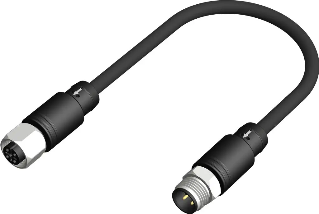 Produktfoto 1 von RS PRO CDF12, 4-polig Sensor-Betätigungselementkabel, Gerade Buchse 4 / Gerade Stecker, Länge 5 m