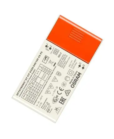 Produktfoto 1 von Osram LED-Treiber, 8 W 220V, 240 V LED-Treiber 180mA, Ausgang 42V Dimmbar von 5 bis 100 %, Dimmbar