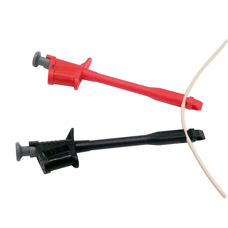 Produktfoto 1 von Chauvin Arnoux Set mit 2 Isolationsdurchstechklemmen (rot/schwarz) Messleitungssatz für Multimeter