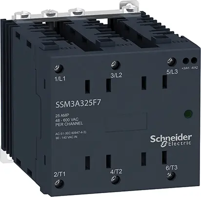 Produktfoto 1 von Schneider Electric Harmony Relay Halbleiter-Interfacerelais, 25 A max., DIN-Schienen Nullspannungsschaltung