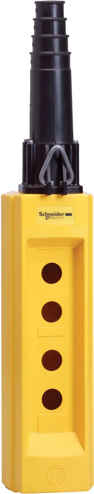 Produktfoto 1 von Schneider Electric XACB Pendel Steuereinheit Leergehäuse, 4 x Ø 40 mm, Gelb, Glasfaserverstärktes Polyester, IP65