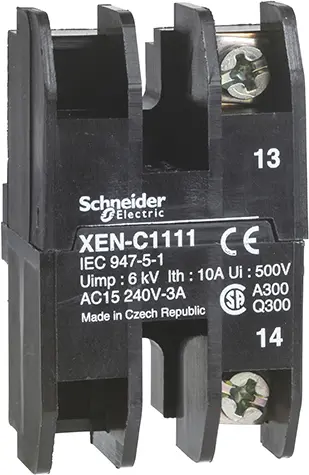Schneider Electric XENC Kontaktblock 2 Schließer 240V