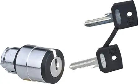 Produktfoto 1 von Schneider Electric Harmony Schlüsselschalterkopf 22 mm 3 Positionen 455 Federrückstellung IP67, IP69K, IP66, IP69