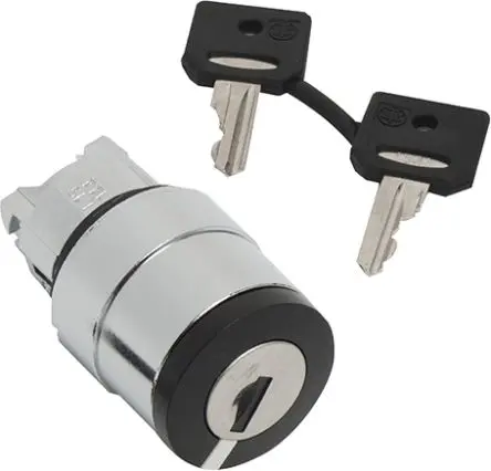 Produktfoto 1 von Schneider Electric Harmony Schlüsselschalterkopf 22 mm 3 Positionen 520E Federrückstellung IP66, IP69K, IP67, IP69