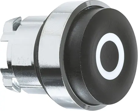 Produktfoto 1 von Schneider Electric XB4 Druckschalter Ø 22 mm, Schwarz Tastend Rund Rund Metall, IP66