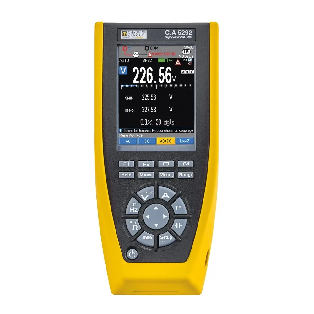 Produktfoto 1 von Chauvin Arnoux CA 5292 Tragbar Digital Grafisches Multimeter farbig, CAT III, CAT IV