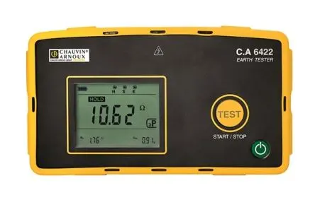 Produktfoto 1 von Chauvin Arnoux LCD Erdungs- und Erdungswiderstandsprüfgerät, bis 50 kΩ Fußstütze, Aurix, ARM-Kortex 600V