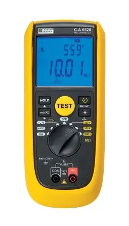 Produktfoto 1 von Chauvin Arnoux CA 6528 Isolationsprüfer 0 V, 200mA, 700 V Isolations- & Durchgangsprüfgerät 9.99 GΩ CAT IV