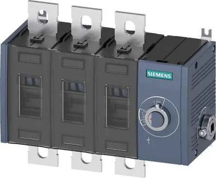 Produktfoto 1 von Siemens 3KD Trennschalter / 3-polig 500 A 250A Umschlossen, Size 3 Sicherungsgröße