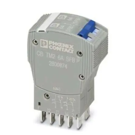 Phoenix Contact CB Thermischer Schutzschalter, 2-polig, Thermomagnetic Device Circuit Breaker Einrastbefestigung, 6A, /
