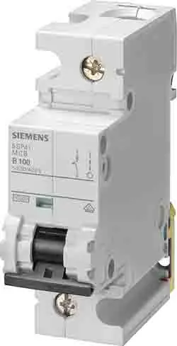 Produktfoto 1 von Siemens 5SP4 Miniaturüberlastschalter Typ C, Pol 1-polig 125 A 400 V ac, Abschaltvermögen 10 kA SENTRON