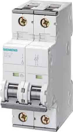 Produktfoto 1 von Siemens 5SY4 Miniaturüberlastschalter Typ C, Pol 1-polig 500 mA 230 V ac, Abschaltvermögen 5 kA SENTRON 72 V dc