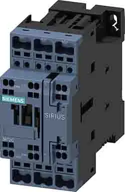 Produktfoto 1 von Siemens Schütz 24 V dc-Spule, 3-polig / 9 A 4 kW 1 Schließer/1 Öffner Motorsteuerung