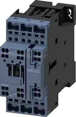 Produktfoto 1 von Siemens Schütz 24V dc-Spule, 3-polig / 25 A 11 kW 1 Schließer/1 Öffner Motorsteuerung