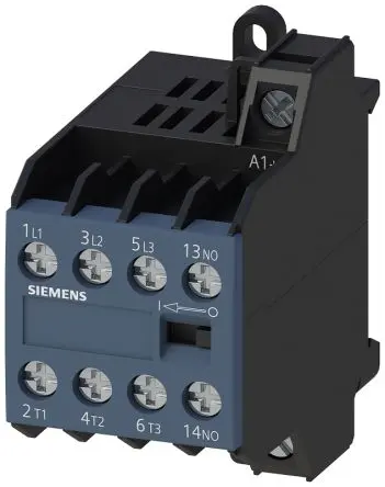 Produktfoto 1 von Siemens Schütz 24V ac-Spule, 3-polig, 400V ac / 8.4 A 4 kW 4 Schließer Motorsteuerung 1-Hilfskontakte