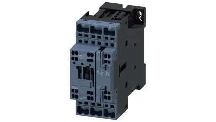 Produktfoto 1 von Siemens 3RT2 Schütz 230V ac-Spule, 3-polig, 690V / 17 A 24V 7.5 kW 1 Schließer/1 Öffner Motorsteuerung, Umkehrend