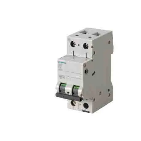 Produktfoto 1 von Siemens 5SL6 Miniaturüberlastschalter Typ C, Pol 1-polig 16 A 230 V ac, Abschaltvermögen 6 kA SENTRON 72 V dc