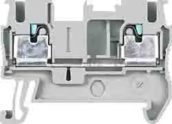 Produktfoto 1 von Siemens 8WH Anschlussklemmenblock DIN-Schiene 1 Grau, 2.5mm², 800V Steckbar