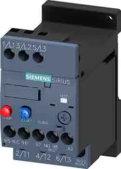 Produktfoto 1 von Siemens SIRIUS 3RU2 Thermisches Überlastrelais, / 12.5A 7.5 kW 1 Schließer/1 Öffner, 690V ac / 12.5A 3P, 89 mm x 45mm
