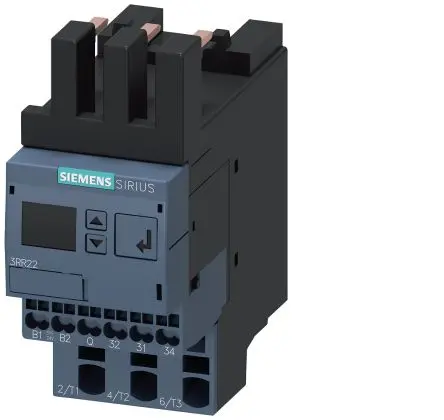 Produktfoto 1 von Siemens 3RR2 Überwachungsrelais 3-phasig, 1-poliger Umschalter 4A - 40A, Direkt, 24V ac, 240 V ac