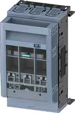 Produktfoto 1 von Siemens 3NP1 Sicherungsschalter-Trennschalter / 3-polig 160A Umschlossen, NH00-NH000 Sicherungsgröße