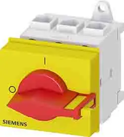 Produktfoto 1 von Siemens 3LD Trennschalter 3-polig Schienenverkehr 25A 9.5 kW IP40