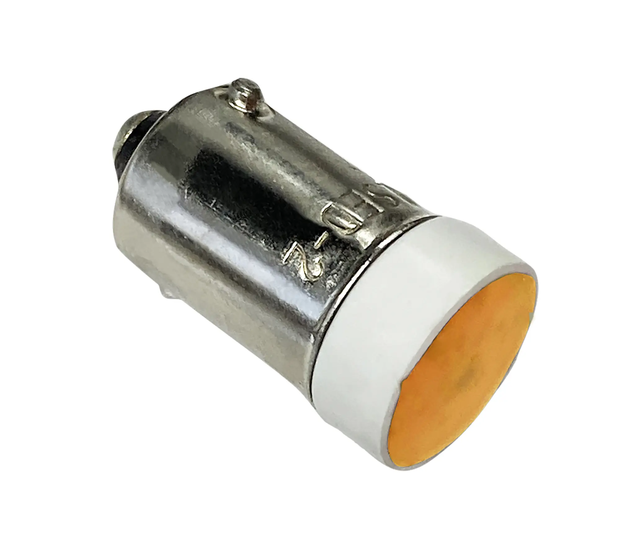 Produktfoto 1 von Idec Leuchtmelder Bernsteingelb Multichip, 24 V, Ø 10.6 mm x 20.8 mm, Sockel BA9 200mcd