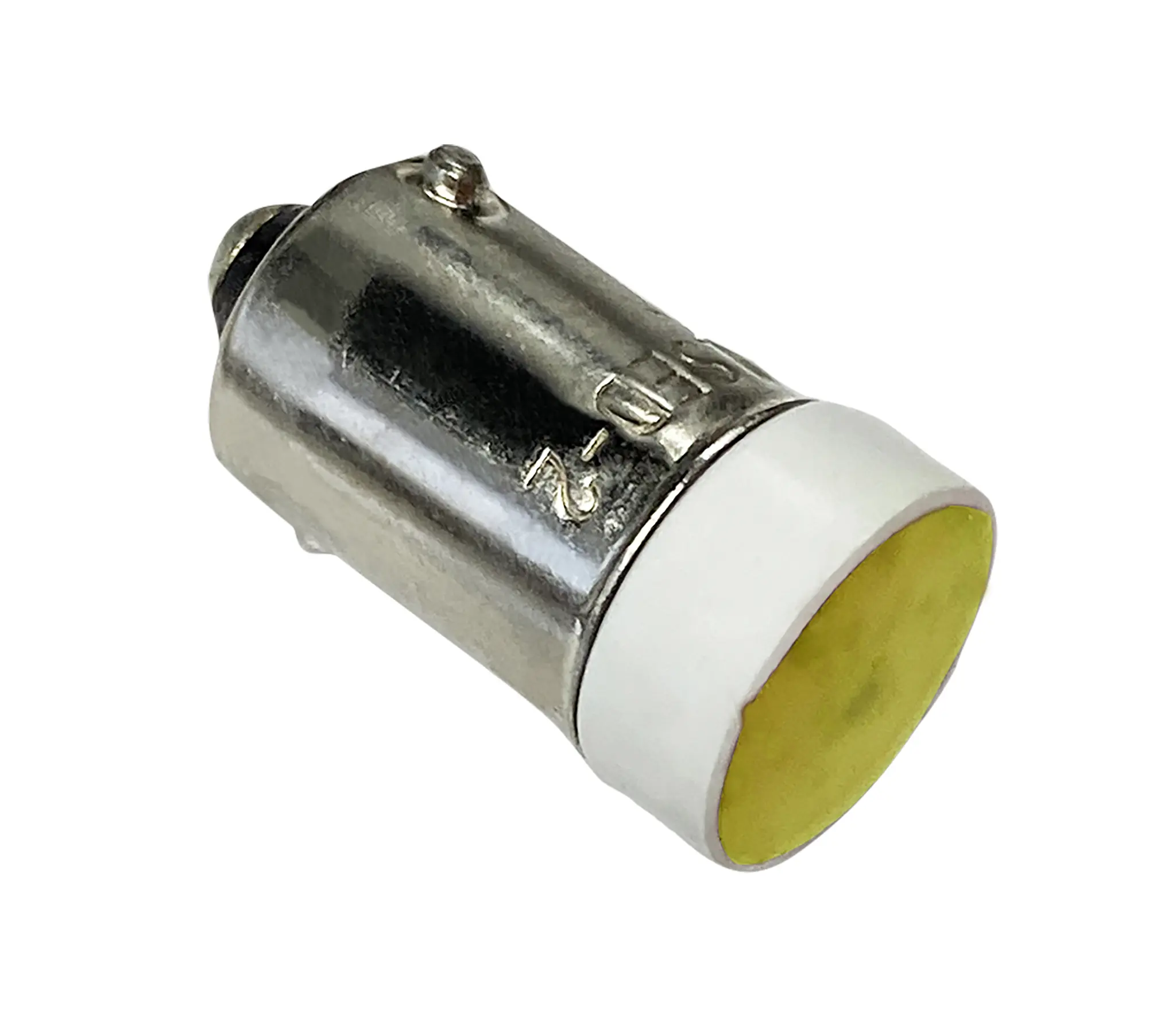 Produktfoto 1 von Idec Leuchtmelder Gelb Multichip, 12 V, Ø 10.6 mm x 20.8 mm, Sockel BA9 200mcd