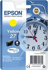 Produktfoto 1 von Epson C13T27044012 Tintenpatrone Gelb Seitenertrag 2200
