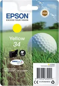 Produktfoto 1 von Epson C13T34644010 Tintenpatrone Zyan Seitenertrag 300