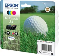 Produktfoto 1 von Epson C13T34664010 Tintenpatrone Schwarz, Zyan, Magenta, Gelb Seitenertrag 300