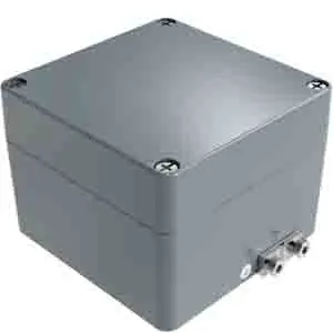 RS PRO; Gehäuse; Aluminiumdruckguss; Grau; IK09 IP66 Breite 122 mm Höhe 120 mm Länge 91 mm