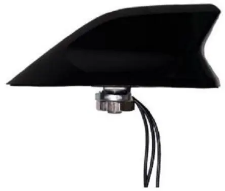 Abracon LTE, GNSS, WLAN Multiband-Antenne, Außen-, Rundstrahl, Haifischflosse, FAKRA D (F), FAKRA C (F), SMA, Stecker,