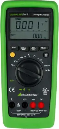 Produktfoto 1 von Gossen Metrawatt METRALINE DM61 Tragbar Digital Multimeter Echteffektivwert 660 mA dc, 66 mΩ