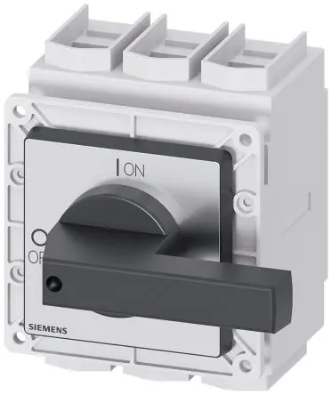 Produktfoto 1 von Siemens SENTRON Trennschalter 3-polig DIN-Hutschiene 25A Rot IP65 3-phasig
