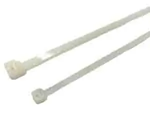 Produktfoto 1 von RS PRO CV Nylon 6.6 Kabelbinder Nicht lösbar Natur 4.8mm x 250 mm