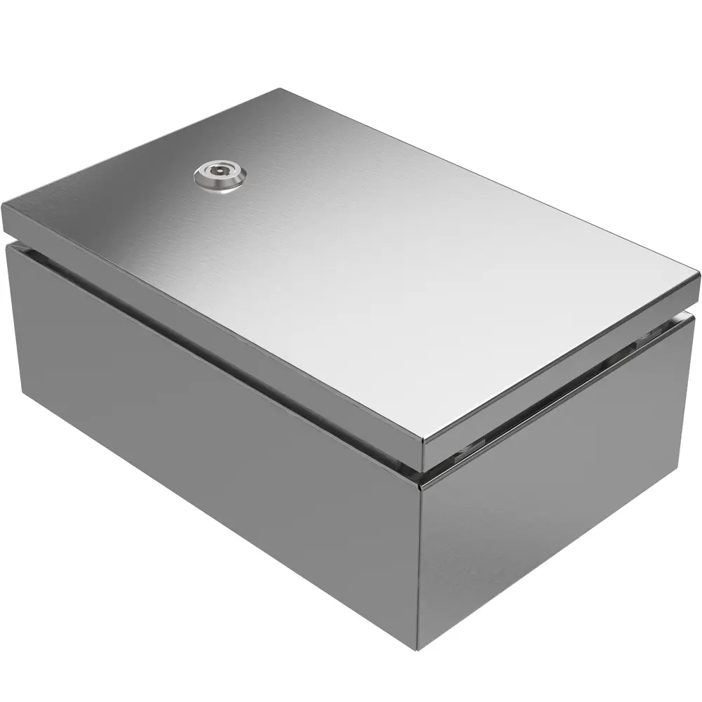 Produktfoto 1 von RS PRO Edelstahl 304 Wandanschlusskasten Grau IP69, IP66, HxBxT 200 mm, 300 mm