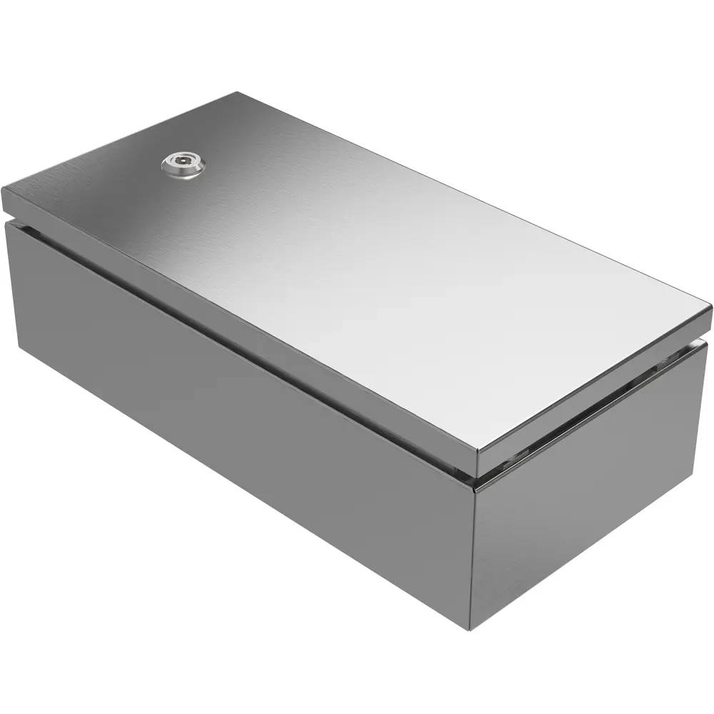 Produktfoto 1 von RS PRO Edelstahl 304 Wandanschlusskasten Grau IP69, IP66, HxBxT 200 mm, 400 mm