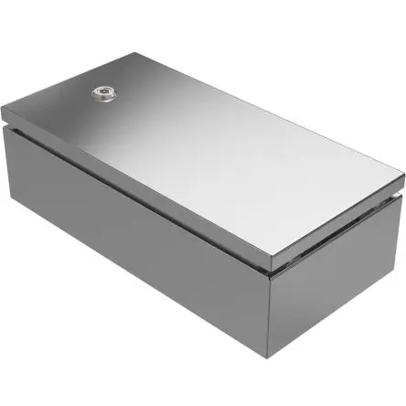Produktfoto 1 von RS PRO Edelstahl 304 Wandanschlusskasten Grau IP69, IP66, HxBxT 200 mm, 400 mm