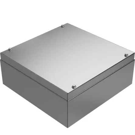 Produktfoto 1 von RS PRO; Universalgehäuse; Edelstahl 304; Grau; IK08, IK09 IP66 Breite 300 mm Höhe 300 mm Länge 120 mm