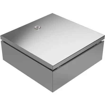 Produktfoto 1 von RS PRO RMS + Modular System Edelstahl 304 Wandanschlusskasten Grau IP69, IP66, HxBxT 300 mm, 300 mm