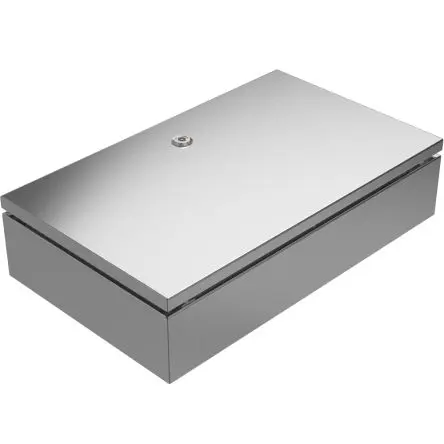 Produktfoto 1 von RS PRO Edelstahl 304 Wandanschlusskasten Grau IP66, IP69, HxBxT 500 mm, 300 mm