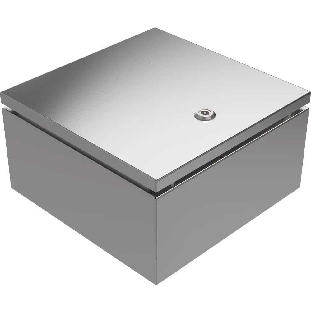 Produktfoto 1 von RS PRO Edelstahl 304 Wandanschlusskasten Grau IP66, HxBxT 300 mm, 300 mm
