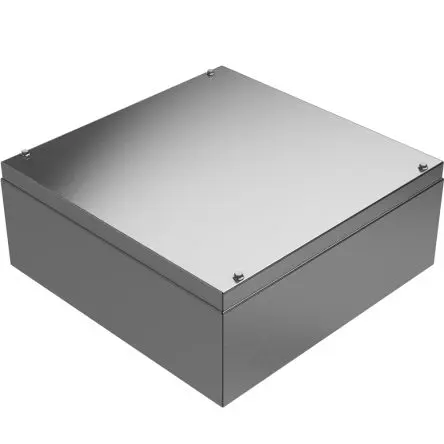 Produktfoto 1 von RS PRO RMS + Modular System; Universalgehäuse; Edelstahl 304; Grau; IK09 IP66 Breite 400 mm Höhe 400 mm Länge 160 mm