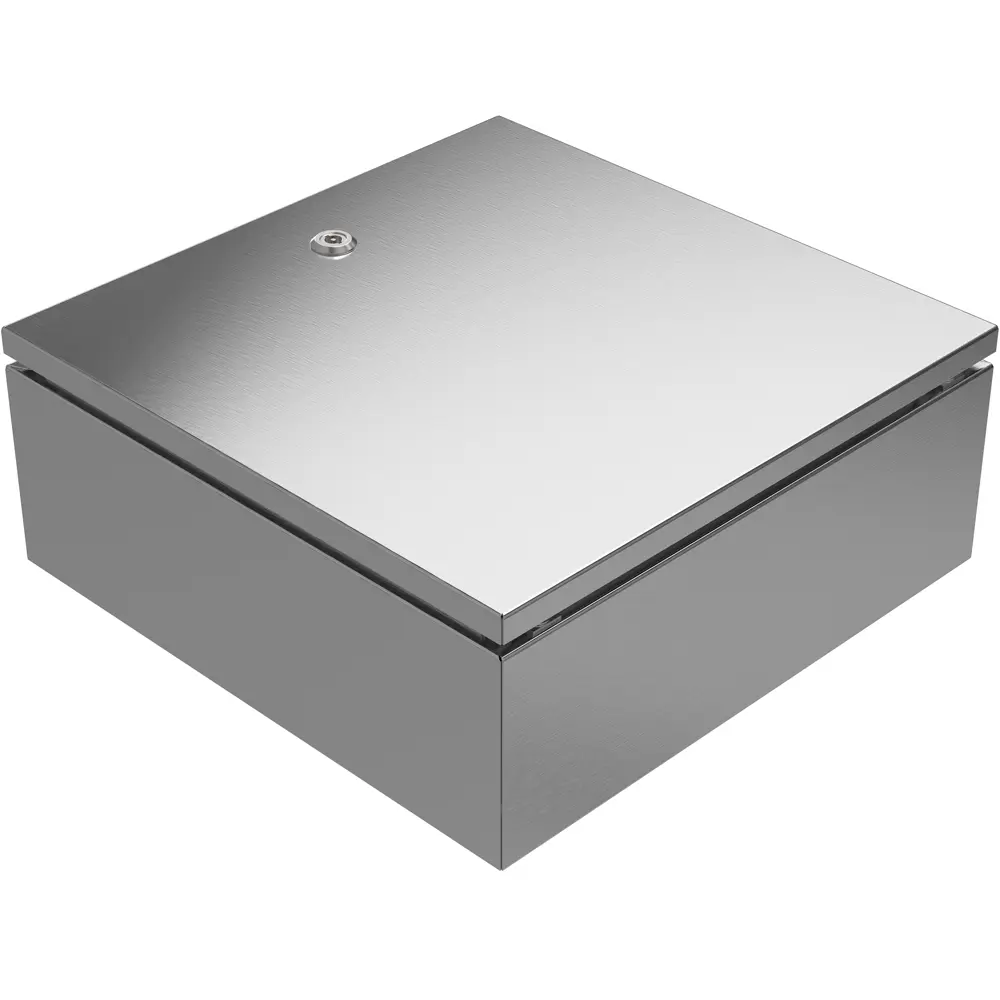 Produktfoto 1 von RS PRO Edelstahl 304 Wandanschlusskasten Grau IP66, HxBxT 400 mm, 400 mm x 160 mm